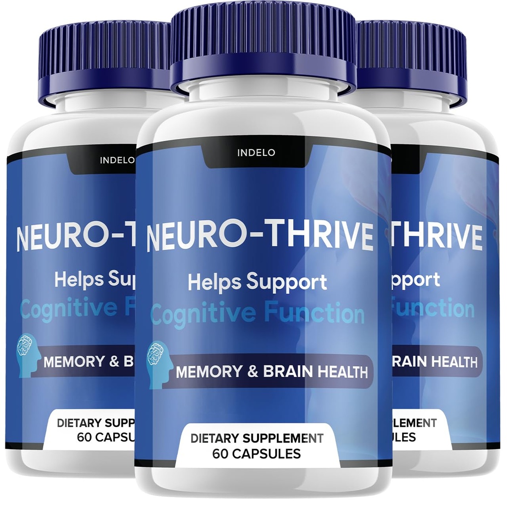 (3 Pack) Neuro Thrive Brain Supplement, Neuro Thrive for Memory Formula, Neuro-Thrive PQQ to Reduce The Negative Effects of Brain Fog Neuro-Thrive Cognative Function NeuroThrive Reviews (180 Κάψουλες)
