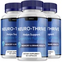 (3 Pack) Neuro Thrive Brain Supplement, Neuro Thrive for Memory Formula, Neuro-Thrive PQQ to Reduce The Negative Effects of Brain Fog Neuro-Thrive Cognative Function NeuroThrive Reviews (180 Κάψουλες)