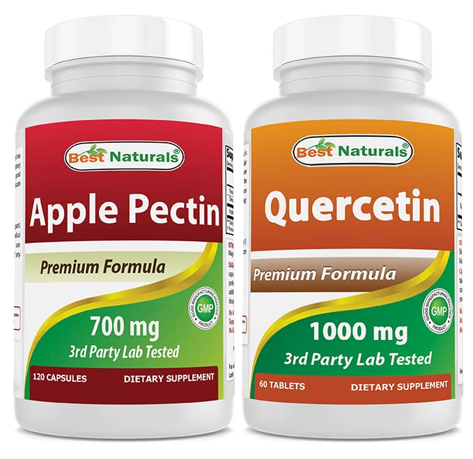 Best Naturals Apple Pectin 700 mg & Quercetin 1000 mg