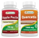 En İyi Doğal Apple Pectin 700 mg & Quercetin 1000 mg