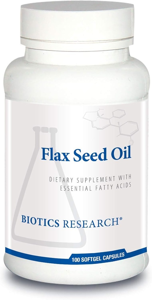 Biotics Research Flax Tohum Yağı Her Capsule, Pure Flax Tohum Yağı'nın 1000'ini içerir. Cold Pressed from Certified organically Grown Flax Tohum. Heart Health. 100 Softgels
