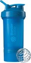 BlenderBottle Shaker Μπουκάλι με Pill Organizer και αποθήκευση για ProStak Σύστημα σκόνης πρωτεΐνης, 22-Ounce, Cyan