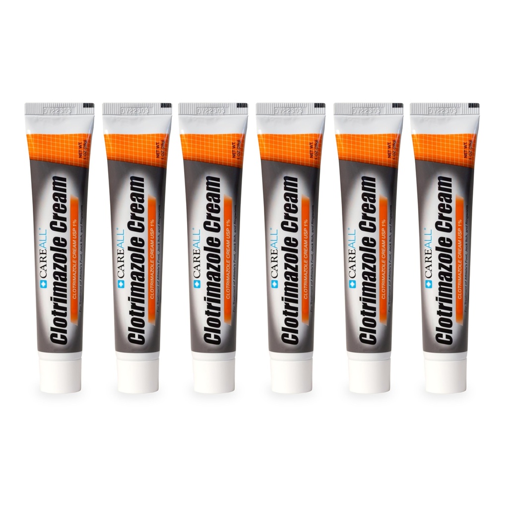 Tüm Clotrimazole Antifungal Krem% 1 USP 1.0 oz. (6 Pack), çoğu Sporcunun Ayak, Jock Itch ve Ringworm, Sooths ve Relieves Itching, Yanan ve Cracking Bu Koşullardan Çıkarmak,