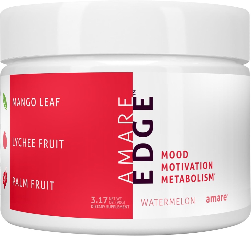 Amare Edge All Natural Nootropic Toz İçecek For Endurance and Motivasyon in Watermelon