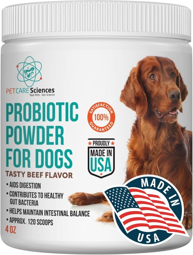 Approx 120 Köpek Probiyotik Toz - Probiyotikler ve Digestive Enzymes Supplement ve Dog Digestive Support - ABD'de Made in the USAbiyotik