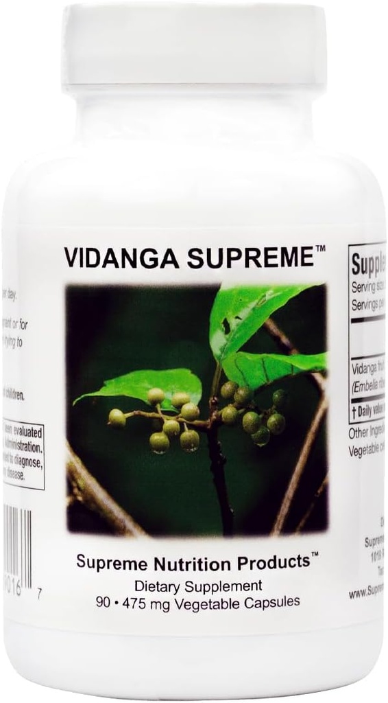 Υπέρτατη Διατροφή Vidanga Supreme, 90 Αγνή Vidanga χορτοφαγικές κάψουλες