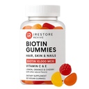 iRestore Hair G Vitamins, Vegan Biotin Gummies for Hair Skin and Nails Gummies, Saç Gummies, Biotin Vitaminleri Saç Yaşları için Biyotin Gummies, Biotin 10000