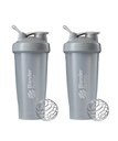 BlenderBottle Classic Shaker Şişe Protein Shakes ve Pre Workout, 28-Ounce (2 Pack), Pebble Grey