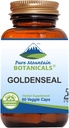 Pure Mountain Botanicals Goldenseal Capsules - Kosher Vegan Caps with 250 mg Organik Altınseal Kök Tamamı Tamamlanmış