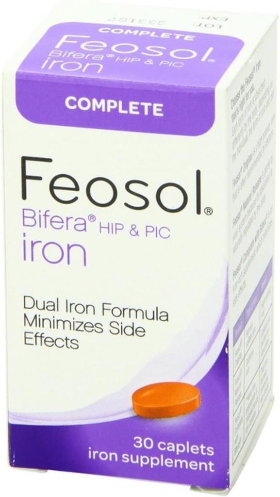Feosol Bifera Iron Caplets 30 ea (Görünen 5)