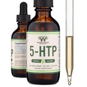 5HTP Liquid Drops - 5 HTP Capsules (60 $ 50 mg 99+ 5-HTP) Serotonin Supplement for Mood, Sleep, and Relaxation by Double Wood