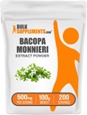 BulkSupplements.com Bacopa Extract Toz - Bacopa Monnieri Supplement, Herbal Supplement - Vegan & Gluten Free, 500 mg per Service, 100g (3.5 oz) (Pazar 1)