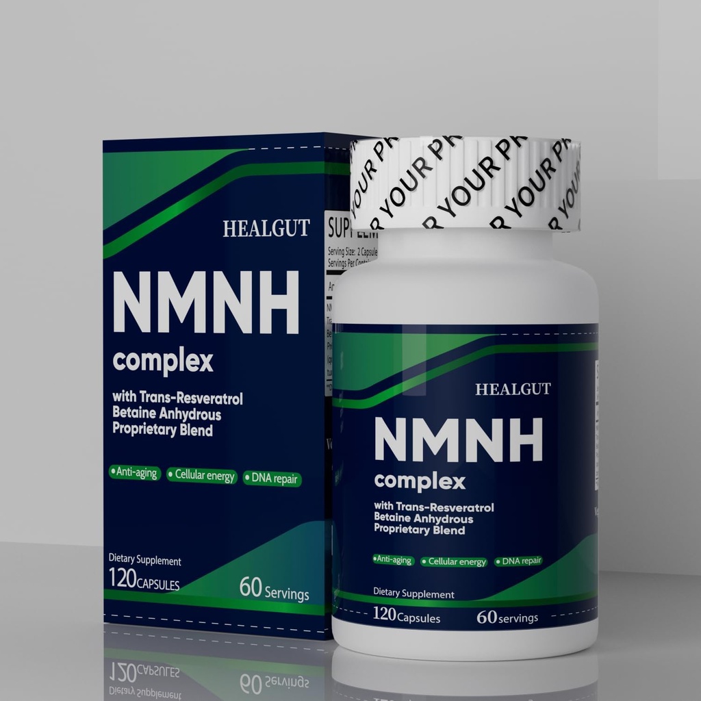 Premium NMNH Supplement for Anti-Aging Breakthrough - Boost NAD+ Seviyeler Liposome Capsules 120 Servisler