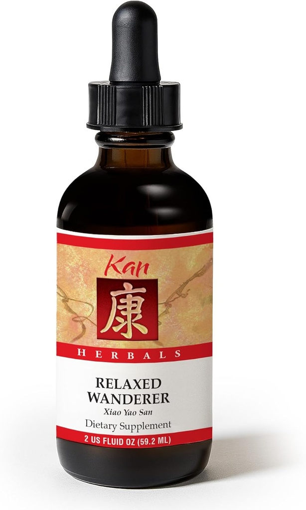 Kan Herbs Company Relaxed Wanderer – Παραδοσιακή κινέζικη φυτική φόρμουλα για την υποστήριξη Mood, Digestion, και εμμηνορρυσιακή ισορροπία, Nourises αίμα, διευκολύνει την περιστασιακή ένταση και κόπωση, 2 fl oz