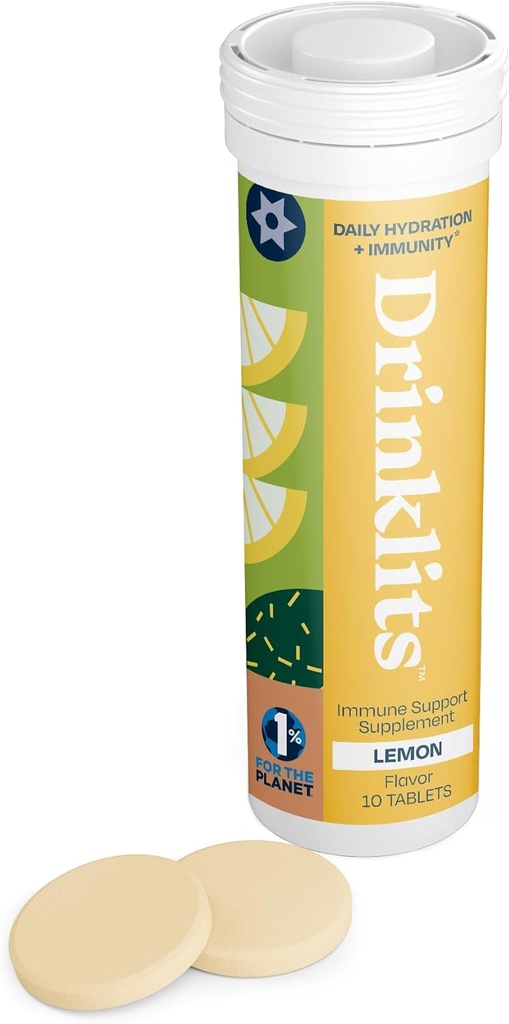 Immune Support Tabletleri | 0g Sugar - C - Elektrolytes - Botanik Yemek | Tek Tube (10 Tabletler /Servings)