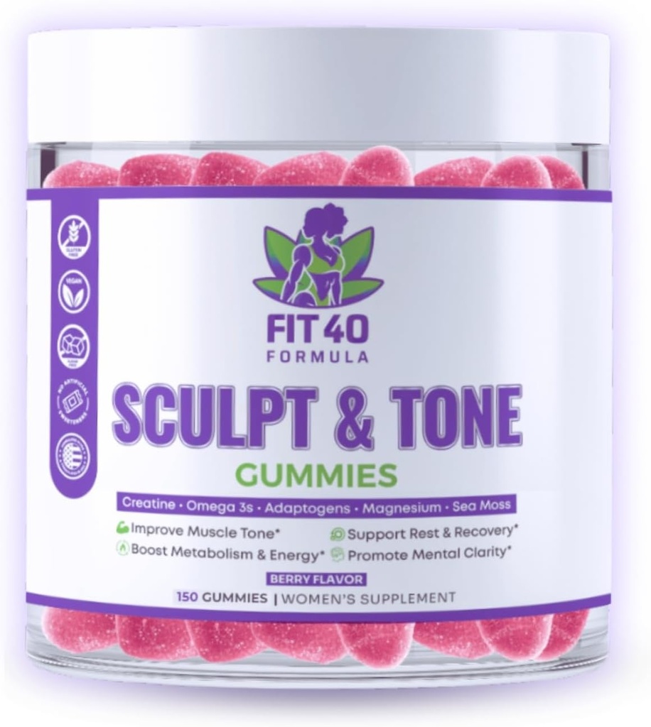 Γλυπτό & τόνους Gummies για τις γυναίκες 40+ 