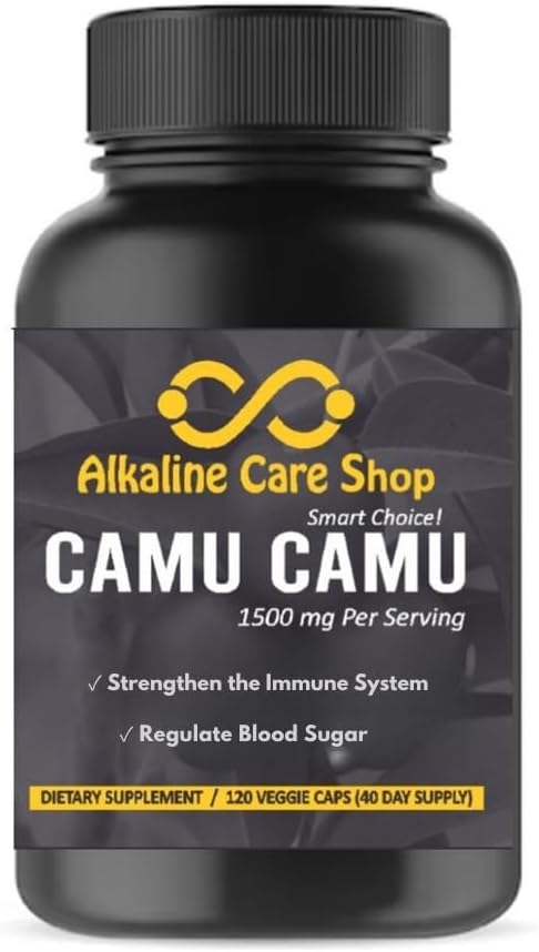 Boyan Bakımı | Camu Camu Camu Capsules,1500 mg |% 100 Doğal, Tüm Gıda, Camu Camu Ekstraksiyonu | Immune ve Collagen Desteği için (120 Veggie Capsules)