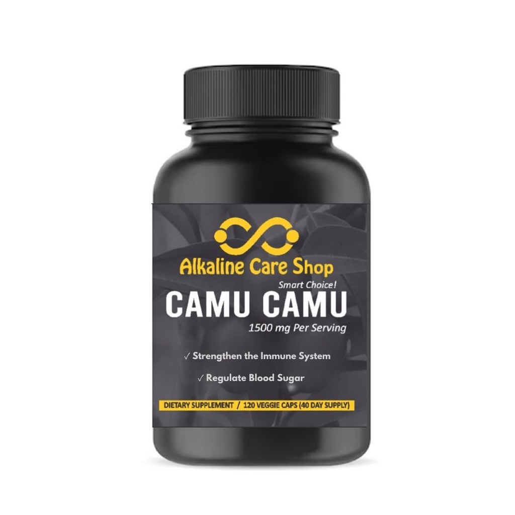Boyan Bakımı | Camu Camu Camu Capsules,1500 mg |% 100 Doğal, Tüm Gıda, Camu Camu Ekstraksiyonu | Immune ve Collagen Desteği için (120 Veggie Capsules)