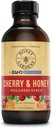 Honey Gardens Cherry & Honey Soothing Lroat Syrup, Apitherapy Formula with Organic Raw Honey, Organic Apple Cider Vinegar, Black Cherry, and Herbal Extracts, 24 Servings, 4 FL. OZ.