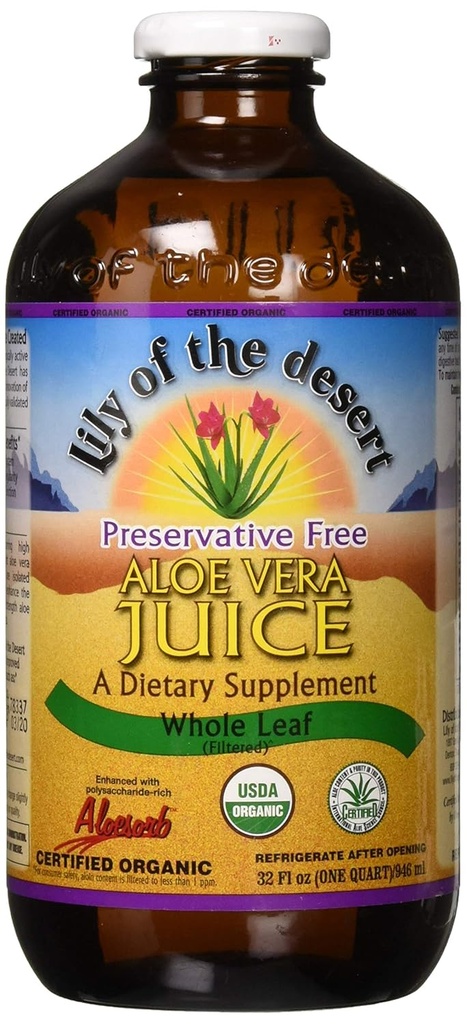 Lily of the Desert PF Whole Leaf Aloe Vera Juice, 32 ρευστή ουγγιά