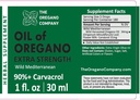 THE OREGANO COMPANY- Oil of Oregano 1 fl. oz 30 ml, 90+ Carvacrol, Extra Strength, Liquid, Vegan, Vegetarian, Non-GMO, Gluten Free Drops, Seasonal Drops, Natural, Edible Food Grade, Aceite De Oregano