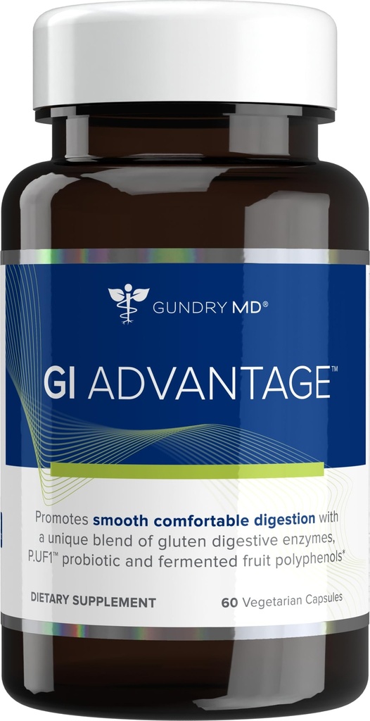 Gundry MD GI Advantage Gut Supplement with Probiyotiks, Digestive Enzymes, and Supertre Extracts for Strong Metabolism, Energy, Digestion, and Muscle Support - (30 Hizmet)