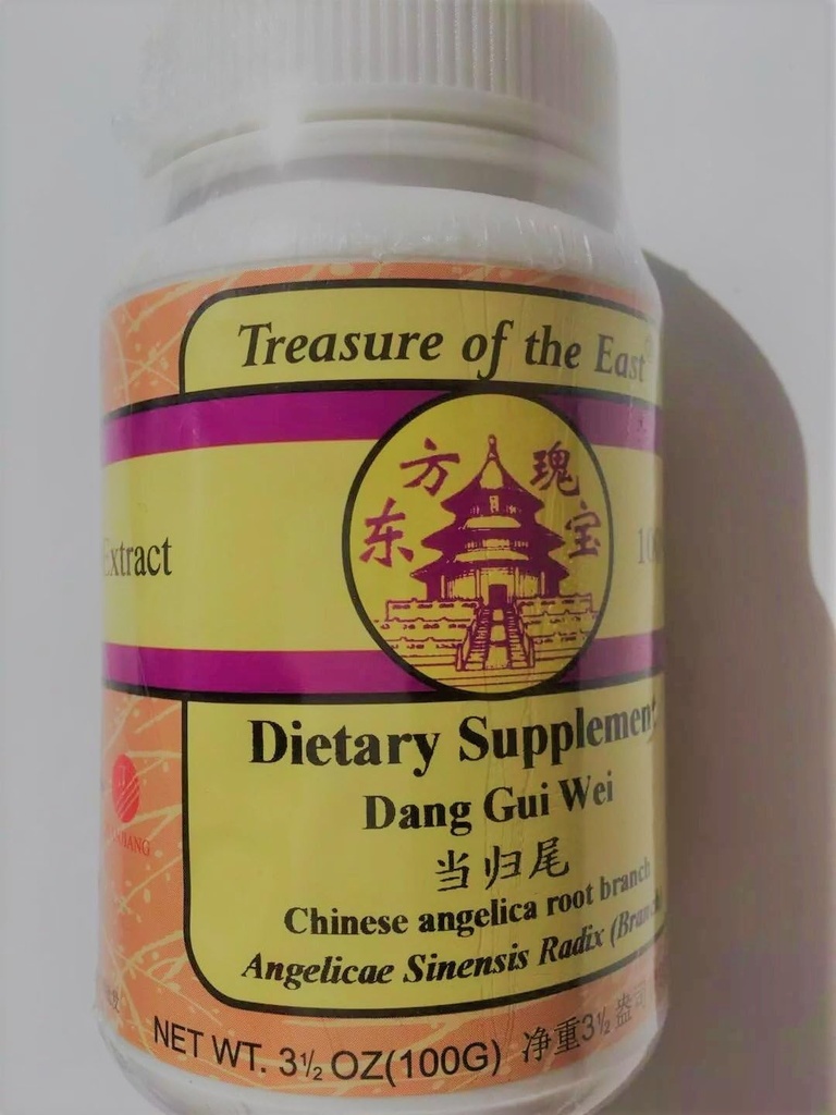 Θησαυρός της Ανατολής, Chinese Angelica Root Branch - Dang GUI Wei (5:1 Συμπυκνωμένο εκχύλισμα βοτάνων, 100g)