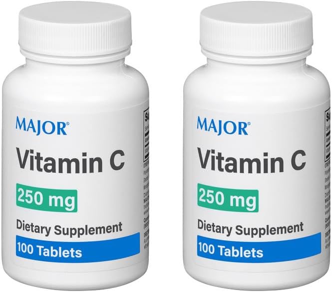 MAJOR Vitamin- C 250 mg Ασκορβικά δισκία οξέος, 100 CT - Συσκευασία των 2