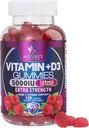 D3 Vitamin Gummy 5000 IU (125 mcg) Erkekler ve Kadınlar için D vitamini - Kemik, Dişler, Kas ve Immune Health Support, High Potency VIT D3 Nature's Non-GMO & Gluten Free - 120 Gummies