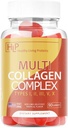 Sağlıklı Yaşam Proteinleri | Multi Hydrolyzed Collagen Kompleksi I Tip I,II, III,V & X | Saf Organik Proteinler, Grass Fed / Keto, Amino Asitler | Collagen Gummies (90 Count)