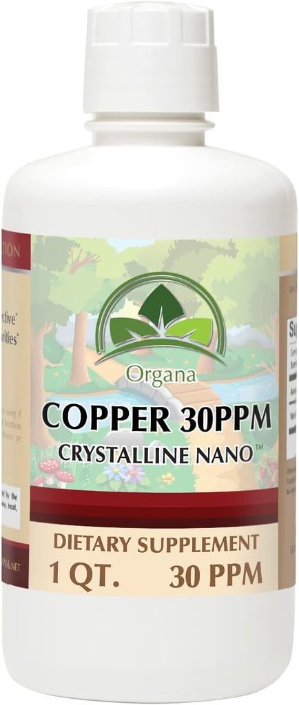 Organa Pure Crystalline Sıvı Copper Supplement - 30 PPM - Colloidal Mineraller