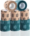 Kendi yapıştırıcısı Bandage – Vet, Köpekler için Çığ No Chew - Tıbbi Cohesive Bandage, Yara Bakımı, Paw Care, First Aid, Vet Tape for Pet Birds Cat Horses (2 Perfect, 8 Rolls, 8 Colors)