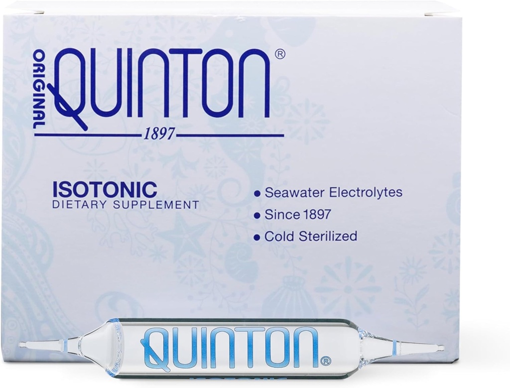 Quicksilver Scientific Original Quinton Isotonic Solution with Sea Water Minerals + Alpine Spring Water - Υγρή ενυδάτωση, Ηλεκτρολύτη + Multi Minerals Supplement (30 Single Serving Vials)