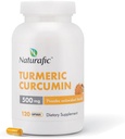 Turmeric Curcumin with Piperine Capsules - 500 mg per Capsule,120 Count - Supplement with Black Pepper for Advancedd Abxia Non-GMO, Gluten-Free