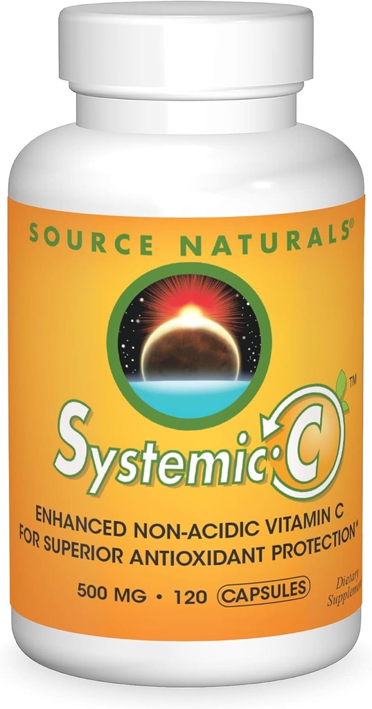 Source Naturals Systemic C, 500 mg - 120 Capsules