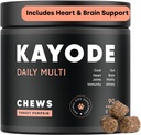 Kayode Daily Multi - Dog Multivitamin & Superfood Chew. Fill Nutrient Gaps. Helps Commons, Digestion, Heart, Brain, Urinary & More. Nutrients Dog Food Misses ekleyin. Puppies için harika.