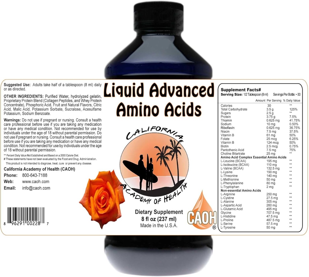 Sıvı Gelişmiş Amino Asitler 8 oz from CAOH