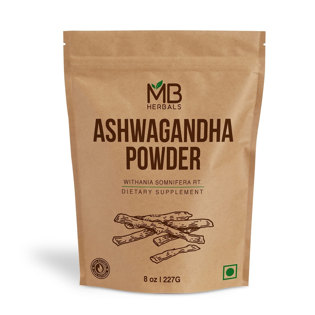 MB Herbals Ashwagandha σκόνη 8oz (0.5lb) 