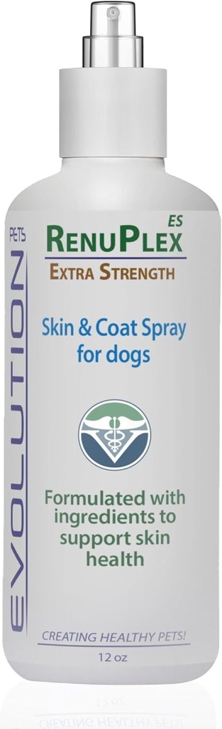 Επιπλέον δύναμη Σκύλος Skin & Coat Spray – Υποστηρίζει ανακούφιση από φαγούρα, Hotspots, και ερεθισμένα προβλήματα του δέρματος σε σκύλους