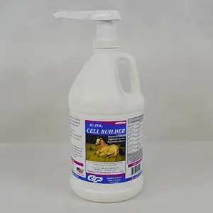 SU-PER Cell Builder Horse Supplement - Υψηλής Σιδήρου Βιταμίνη Ορυκτό Ιπποειδή Blood Builder Υγρό για Performance Horses - 1/2 Gallon + Αντλία