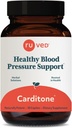 Değerli Carditone - Kadınlar ve Erkekler için Doğal Kalp Sağlığı Supplement, BP Formula, Holistic Heart Support with Rauwolfia, Arjuna,dis, ve Magnezyum - 30 Vejetaryen Caplets (Pazar 1)