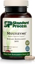 Standart Süreç Multizyme - Pancreatic Enzyme Supplement to Support The Breakdown of Proteins, Carbohidrats & Fats - Digestive Support - Gluten-Free, Non-Dairy & Non-Soy - 150 Capsules