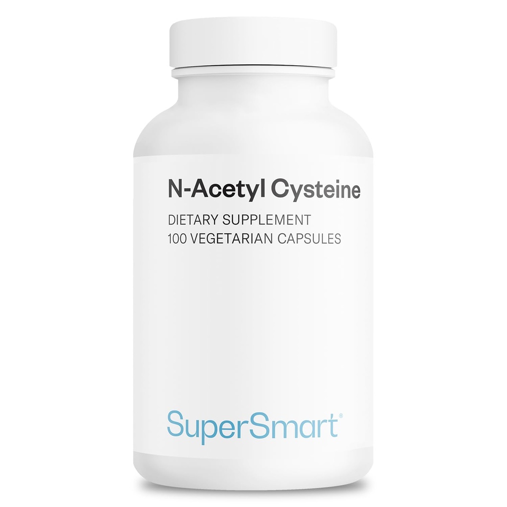 Supersmart N-Acetyl Cysteine 1800mg ανά ημέρα (Υψηλή απορρόφηση) - Συμπλήρωμα NAC - Υψηλής ισχύος αντιοξειδωτικά Αμινοξέα - Glutathion Precursor 