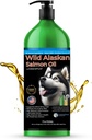 Wild Alaskan Salmon Oil for Dogs and Cats by İzlanda Pure | 1.043 mg of Omega-3 per Teaspoon | Salmon Oil & Pollock Mix | Ted-Free Brushed Alüminyum Renkli - 17 ozz