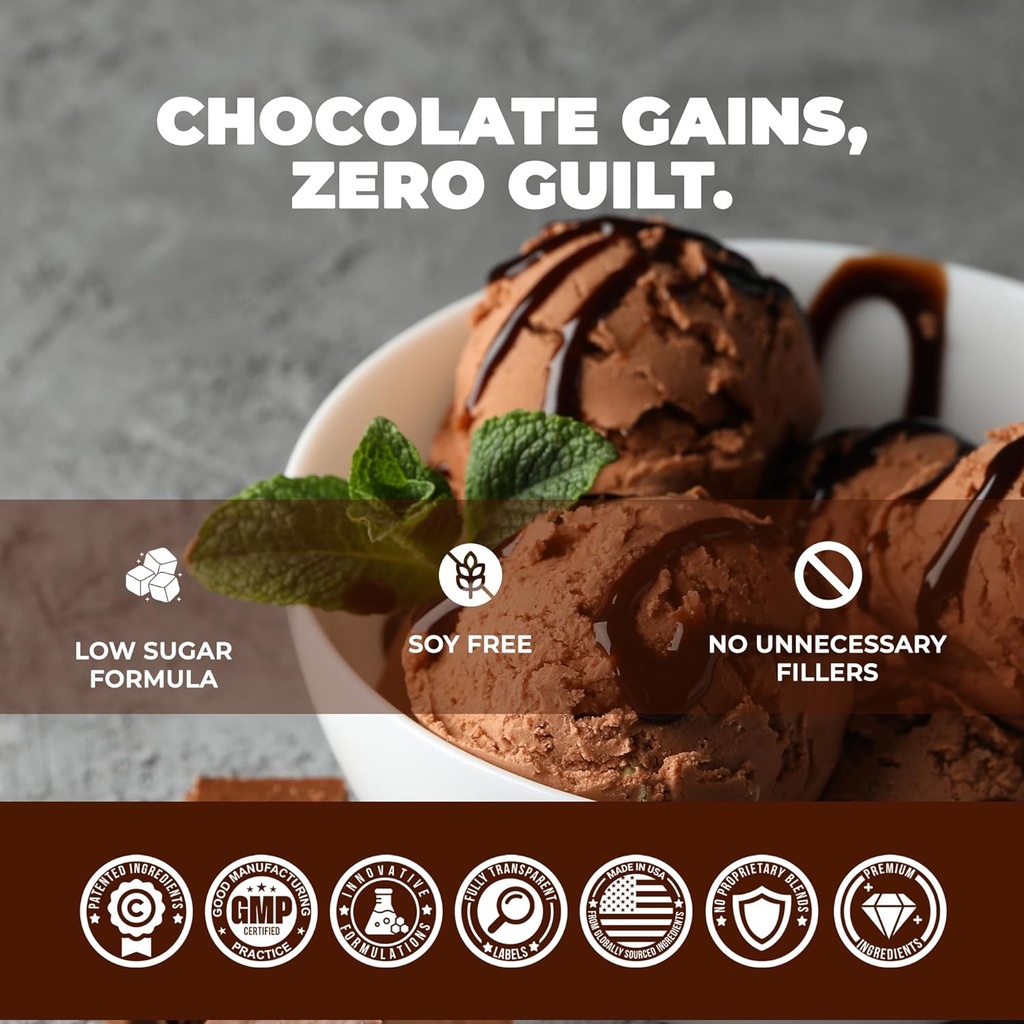 Underground Bio Labs Panda Fuel Premium Protein Whey, Hydrolyzed Collagen, Casein, Probiotics, Enzymes, Keto Friendly, Time Release, 25 Servings (2,5 Λίρες, Σοκολάτα Παγωτό)