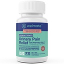 WELMATE - Urinary Pain Relief (72 Tablet) - Phenazo piridine, 99.5 mg - Urinary Pain, Urgency, & Discomfort - maksimum Güçlü - Over-The-Counter Drug