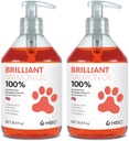 Köpekler için Salmon Oil - Sağlıklı Skin & Coat, Doğal Norveç Omega 3 Fish Oil Food Supplement, EPA & DHA Fatty Asits, Shedding, Antivirüs, Itching, Kuru Skin, Ortak & Bone Health - (2 x 16.9oz)