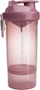 Smartshake O2GO ONE Plastik Protein Shaker Şişe 800 ml | 27 oz - Leakproof Vida-on Lid - BPA Ücretsiz - Unisex - Deep Rose