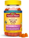 Nature Made Advanced Womens Gummy Multivitamins with Magnezyum Citrate, Food, B Vitamins, Multivitamin Gummies for Women, 90 Çok Vitamin Gummies, 30 Day Supply
