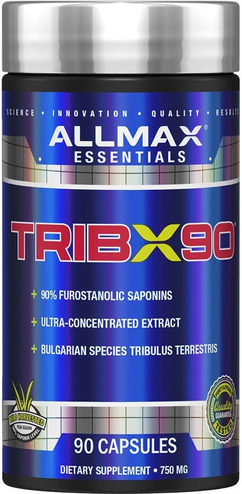 ALLMAX Beslenme Trib X 90, Bulgar Tribulus Ultra-Concented Extract, 90 Capsules